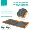 thumbnail image 4 of Lickimat 349306 Tuff Soother Slow Feeder Mat, Turquoise - Pack of 6, 4 of 6