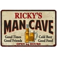 thumbnail image 1 of RICKY'S Man Cave Metal Sign 8 x 12 Matte Finish Metal 108120011140, 1 of 1