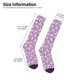 thumbnail image 2 of Fotbe Purple Butterflies Floral Calcetas Divertidas Estampadas para Hombre y Mujer, Calcetas de Algodón hasta la Rodilla para Caminar, Correr, Enfermería y Embarazo, 2 of 6