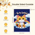 thumbnail image 2 of Garden Cat Garden Flags for Outdoor, for Garden Balcony Patio Front Door Outdoor 28x40inch, Sky Colorful Clouds Versatile Outdoor Garden Flags, Washable Fluffy Cat Animated Decoration, 2 of 6