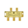 thumbnail image 6 of GE Digital 4-Way Coaxial Cable Splitter, 2.5 GHz 5-2500 MHz, RG6 Compatible, Works with HD TV, Satellite, High Speed Internet, Amplifier, Antenna, Gold Plated Connectors, Corrosion Resistant, 33527, 6 of 6
