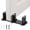 Black, variant on Sliding Closet Door Floor Guide Adjustable Width 3 Roller Design Easy Install White ABS or Black Aluminium Alloy