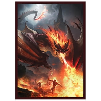 dragonfire card sleeves Dragon Shield | Standard Size Matte | 100 CT - Smooth & Tough TCG Sleeves quality print as all Dragon Shield art sleeves Ember Matte Dual Sleeves Dragon