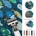 thumbnail image 5 of Large Area Rugs 8'x10', Deep Green Fishes Carpet Runner Indoor Outdoor Rugs Home Decor Aesthetic, Cartoon Coastal Ocean Fish Striped Non Slip Mats Washable Accent Rug for Living Room Bedroom, 5 of 8