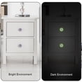 thumbnail image 3 of PhooArto Bell Flowers Watercolor Pattern 4 PCS Crystal Glass Cabinet Knobs, Drawer Kitchen Cabinets Dresser Cupboard Wardrobe Pulls Handle - Glowing in the Dark, 3 of 7