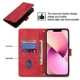 thumbnail image 3 of Compatible with iPhone 13 Mini Classic Embossed PU Leather Case with Card Holder Shockproof Cover, 3 of 5
