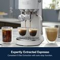 thumbnail image 6 of De’Longhi Dedica Duo Espresso Machine, Compact Size with Built in Frother for Latte Art, Brew Espresso, Cold Brew, Lattes & More, Vanilla, 6 of 13
