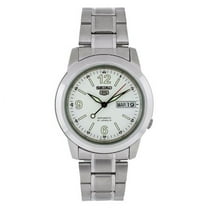 Seiko Men's SNKE57 Stainless Steel Analog with White Dial Watch