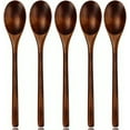 thumbnail image 1 of Cucharas de madera japonesas, elegantes utensilios de madera natural para cocinar de forma segura en superficies antiadherentes, mango de agarre resistente, resistente al calor, rendimiento, 1 of 6