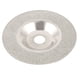 thumbnail image 1 of Disco de corte y molienda de diamante de cerámica de 100 mm x 16 mm x 1 mm tono plateado, 1 of 2