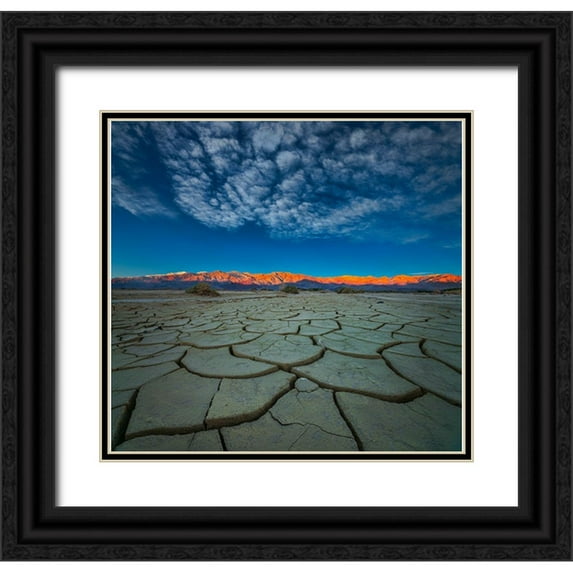 Fan, John 13x12 Black Ornate Wood Framed with Double Matting Museum Art Print Titled - Dry Season