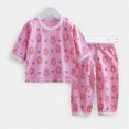 thumbnail image 2 of TOWED22 Kids Toddler Boy Clothes 2 Piece Long Sleeve Graphic T-Shirt Jogger Pants Warm Fall Winter Outfits Set(Pink,4-5 Y), 2 of 4