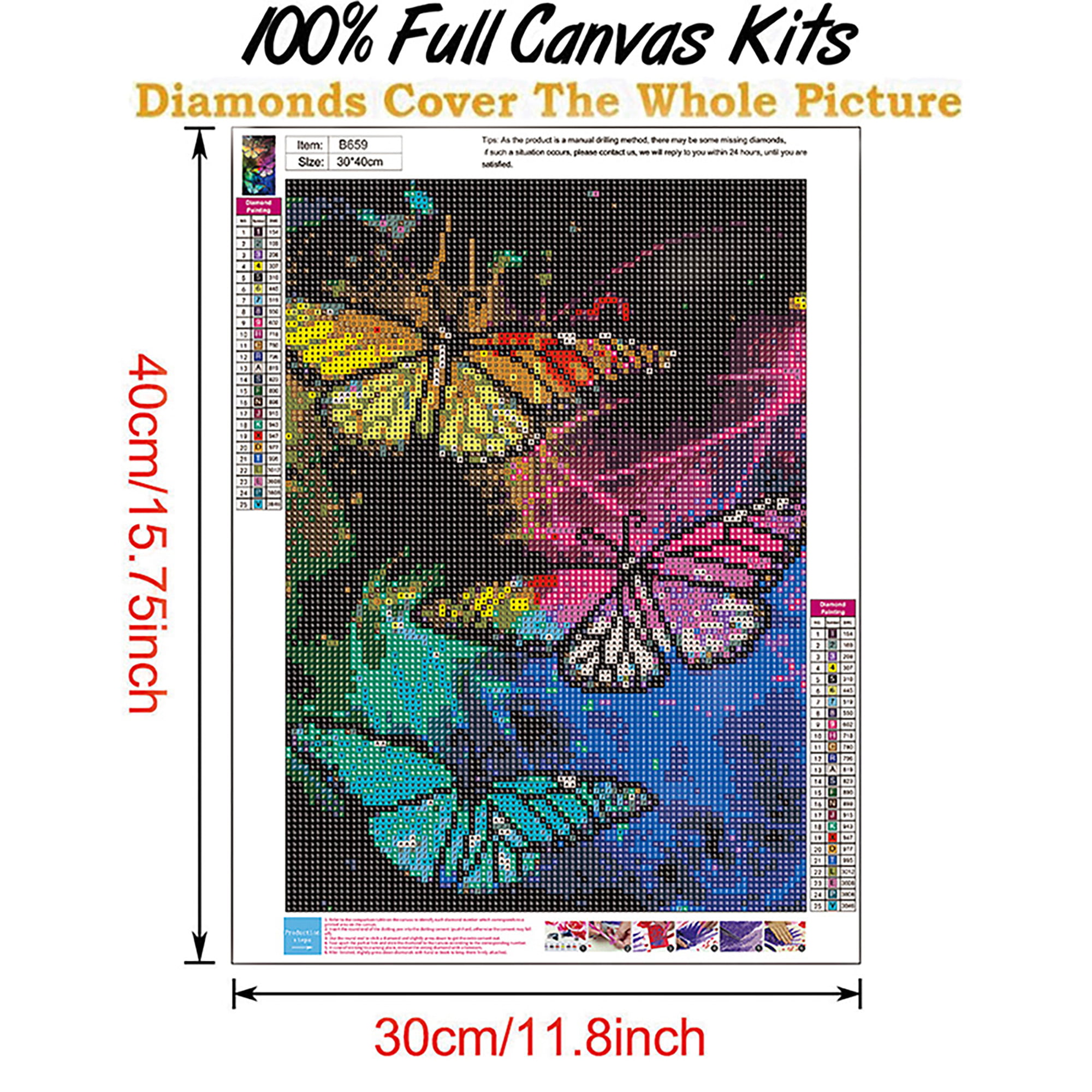Colorful DIY 5D Diamond Painting Embroidery Cross Stitch Kit Home Decor Hot Sets 