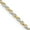 Silver /Gold, variant on Sterling Silver 1.5mm Diamond-Cut Rope Chain (28 X 1.5) Made In Italy qdc020-28