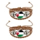 thumbnail image 1 of Jumpingount 2x de dijes personalizados para la bandera palestina idea de regalo de apoyo de la bandera de Palestina Ropa, zapatos y accesorios Miscelánea Marrón, 1 of 6
