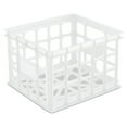 thumbnail image 2 of Sterilite Storage Crate Plastic, White, Set of 6, 2 of 7