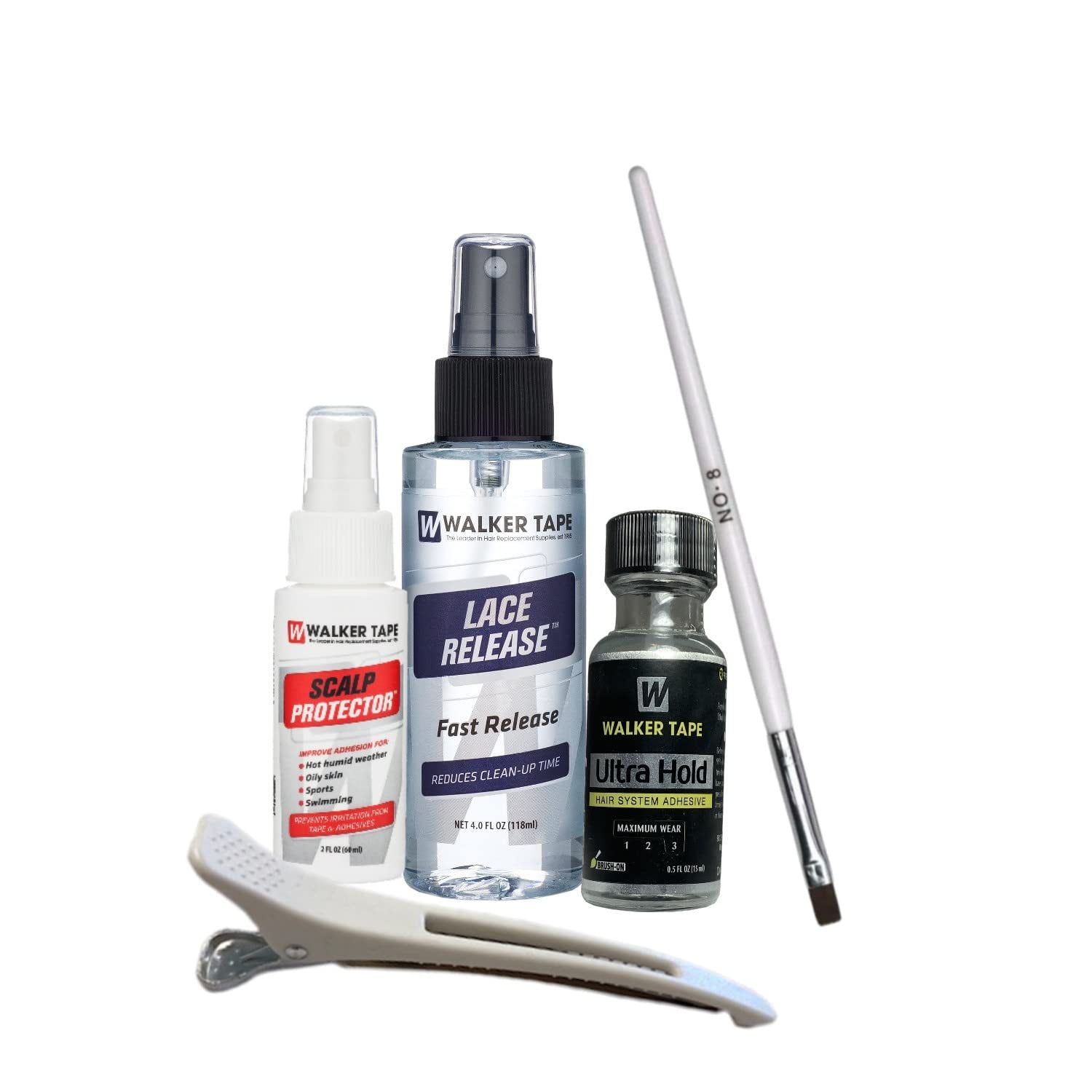 Ultra Hold 0.5z Bold Hold Wig Glue, 2oz Scalp Protector Spray & 4.oz