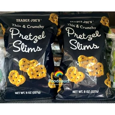 2 Packs Thin & Crunchy Pretzel Slims 8 oz Each Pack