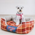 thumbnail image 3 of Touchdog 'Archi-Checked' Designer Plaid Oval Dog Bed, 3 of 7