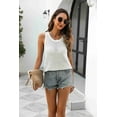 thumbnail image 3 of Zeagoo Womens Summer Crochet Sleeveless Sweater Vest Round Neck Hollow Out Knit Tank Tops Casual Loose Cami Tops, 3 of 8