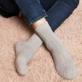 thumbnail image 5 of Autumn and Winter Thickened Wool Socks Men's Solid Color Casual Socks Mid-length Socks Women's Wool Thickened Warm Socks-Deep Blue, 5 of 6