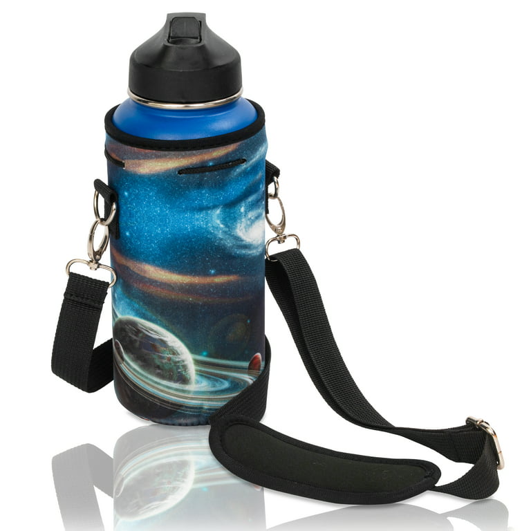 TALL & LARGE Water Bottle Carrier Neoprene Holder with Adjustable