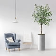 thumbnail image 2 of Artificial Tree in White Marble Effect Planter, Fake Eucalyptus Silk Tree for Indoor and Outdoor Home Decoration - 66" Overall Tall (Plant Pot Plus Tree), 2 of 5