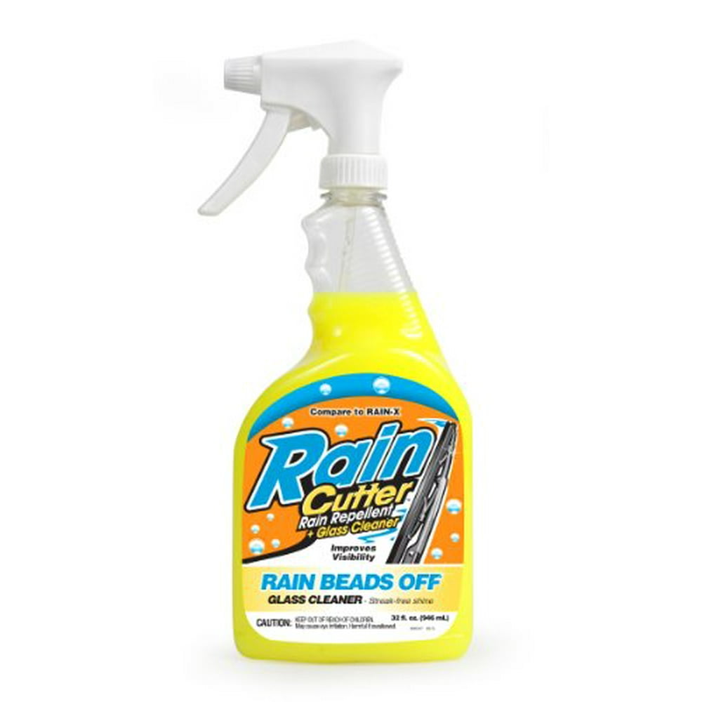 RAIN CUTTER GLASS CLEANER AND RAIN REPELLENT, 32OZ SPRAY