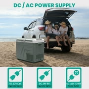 Alpicool Car Refrigerator, 34 qt Portable Refrigerator with Dual Zone 12v Freezer and Fridge,Fast cooling -4℉~68℉ for RV, Travel, Truck,Outdoor, Home,Camper