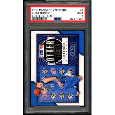 Luka Doncic Rookie Card 2018-19 Panini Contenders Lottery Ticket #3 PSA 9