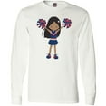 thumbnail image 3 of Inktastic African American Girl, Cheerleaders, Cheerleading Long Sleeve T-Shirt, 3 of 5
