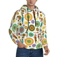 thumbnail image 2 of Pofeuu Beautiful African Womens Print Mens Casual Hooded Collar Drawstring Hoodies Pullover Sweatshirts Casual Long Sleeve Shirts-X-Large, 2 of 7