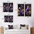 thumbnail image 4 of Designart "Purple-Hued Marble Geode I" Abstract Liquid Ink Framed Wall Art Set Of 2 - Purple Abstract Framed Canvas Set For Living Room Decor, 4 of 6