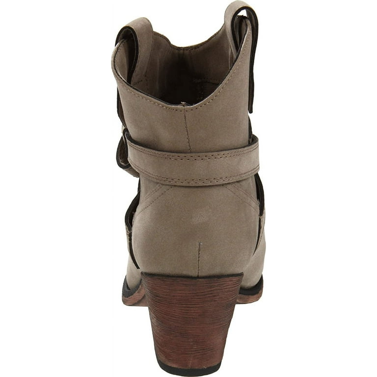 Rocket Dog Women s Sayla Vintage Worn PU Western Boots Mushroom Walmart