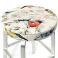 thumbnail image 3 of Naloa Little Birds Round Bar Stool Cushion Cover 12-14 inch, Fits Kitchen, Office, Restaurant Chairs - 12 inch, 3 of 7