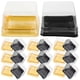 thumbnail image 1 of 100 cajas cuadradas para pasteles de luna (doradas y negras), 1 of 7