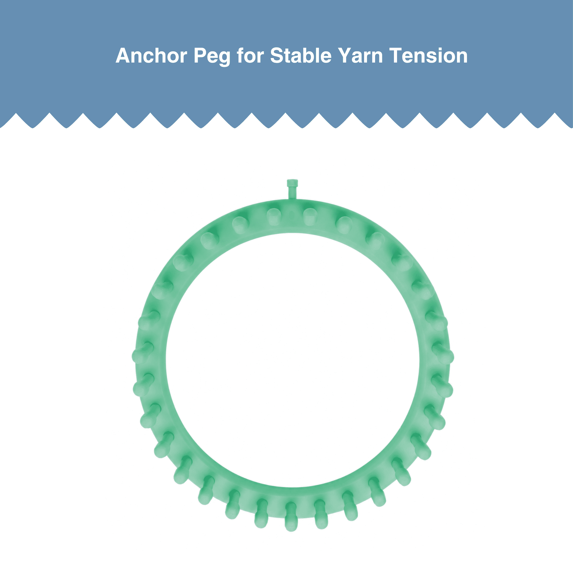 Hello Hobby 30 Peg 7.5-inch Medium Round Loom