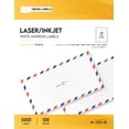 thumbnail image 2 of HOUSELABELS 30-up NEON FLUORESCENT RED/ORANGE Address Labels (1" x 2-5/8") For Laser and Inkjet Printers, 600 Sheets, 2 of 6