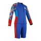 thumbnail image 2 of Traje de baño dividido para niños con cremallera frontal y protección solar, traje de buceo térmico para Azul 2XL, 2 of 9