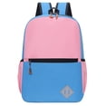 thumbnail image 2 of FUZHIQ School Backpack for 2nd 3rd 4th 5th Grade, Color Block Sport Style Bookbag with Front Zipper Pocket & Side Bottle Pockets, Durable Lightweight Elementary Backpack, Light Pink, 2 of 6
