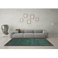thumbnail image 3 of Ahgly Company Indoor Rectangle Abstract Light Blue Modern Area Rugs, 2' x 3', 3 of 4
