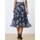 thumbnail image 4 of Faldas Largas Florales PaMujer FalMaxi BohemCon Volantes En Niveles Y CintuElástiFlores Azules M, 4 of 6