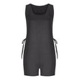 thumbnail image 6 of Homenesgenics Shorts for Women Plus Size Women's Sleeveless Romper Tank Jumpsuits with Side Pockets Gray M, 6 of 6