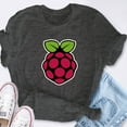 thumbnail image 5 of EcoLoom Raspberry Pi Logo Black Short Sleeve Unisex T Shirt Black-S, 5 of 6
