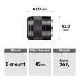 thumbnail image 2 of Lente Sony E 50 mm F1.8 OSS Portrait (SEL50F18/B) Negra, 2 of 3