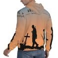 thumbnail image 6 of Wukai Anzac Day Print Men Hoodies Fleece Sweatshirts Long Sleeve Sweaters Pullover Fall Outfits Winter Clothes-Large, 6 of 7
