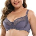 thumbnail image 2 of Jsaierl Women's Bras Plus Size Push Up T-shirt Bras Older Women Seamless Sexy Bralettes Flexed Fit Breathable Full Figure Bras, 2 of 5