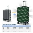 thumbnail image 4 of Balery Green Buffalo Plaid Merry Christmas Funda de equipaje, fundas para maletas, elástica, lavable, protector de maletas, compatible con maletas de 18 a 32 pulgadas-Medium, 4 of 7