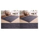 thumbnail image 2 of Naiovety Tapete decorativo de felpa para puerta, alfombra rectangular de Color sólido de estilo moderno para pasillo, sala de estar, apartamento, Gris plateado 50x80cm 2piezas Naiovety CBP039101, 2 of 5