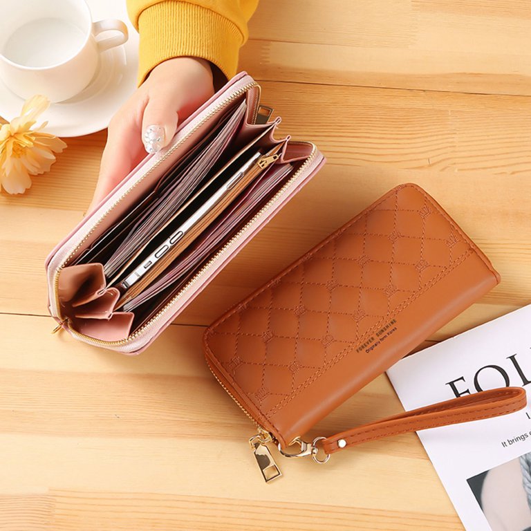 Women Wallets Long PVC Multi Card Holder Leather Clutch Purse